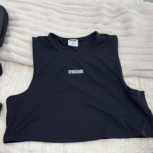 Gymshark Women's Black Sleeveless Crop Top